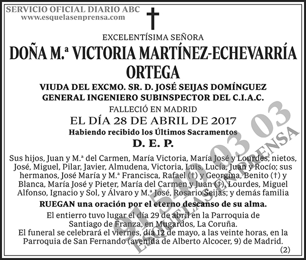 M.ª Victoria Martínez-Echevarría Ortega